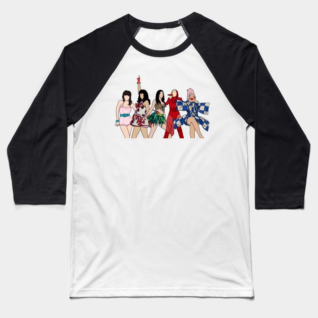 Evolution Of Katy Perry Baseball T-Shirt by HeavenlyTrashy